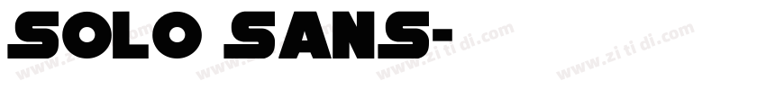 solo sans字体转换